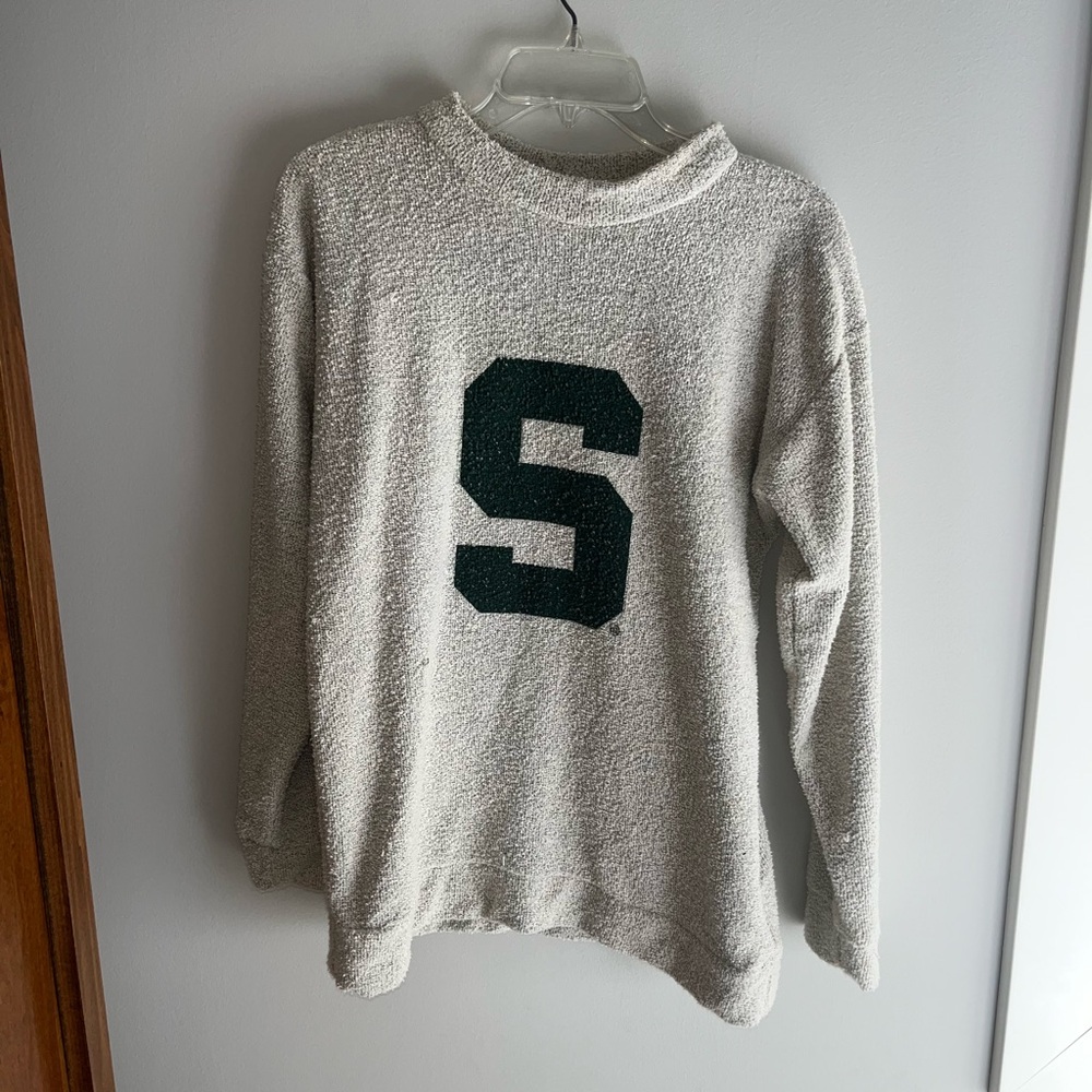 Women's Wooly Threads Michigan State University Gray Sweater